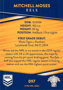 2020 NRL Traders #097 Mitchell Moses Back